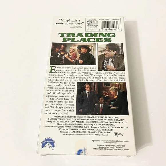 Vintage 1991 Trading Places VHS Tape Movie - Picture 13 of 16